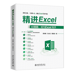 精进Excel：AI赋能，成为Excel高手周庆麟,孔长征,周奎奎 著办公自动化软件（新）北京大学出版社新华书店正版