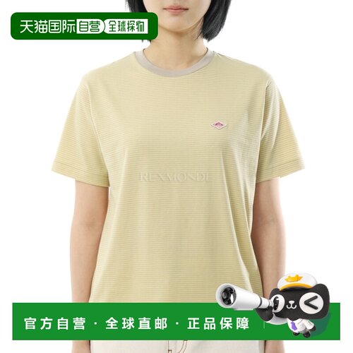 韩国直邮DANTON 短袖内衬T恤条纹（DTC0195-CVT 黄色）
