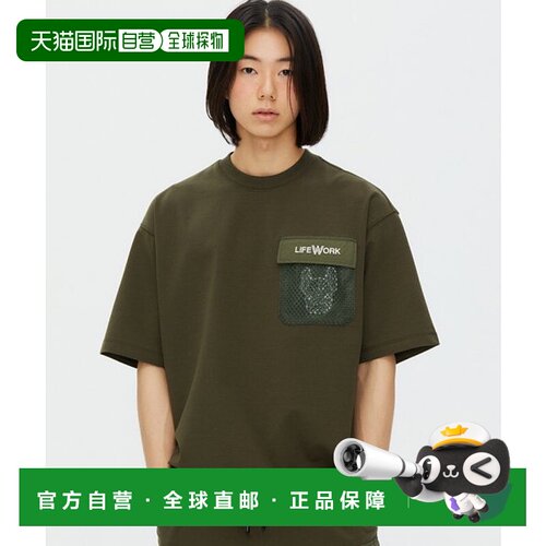 韩国直邮LIFEWORK 公用新款男士短袖T恤LW232TS452