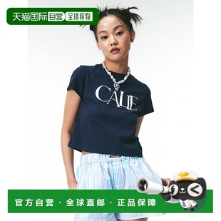 T恤CA23AST013NV潮流穿搭时尚 女士女装 高级感 CALIE 韩国直邮ASIF