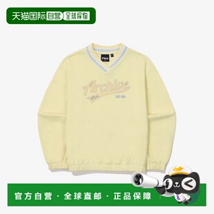 恤 KQC 韩国直邮FILA PYE 儿童长袖 FK2POG3402F 校队标 Wheela