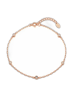 韩国直邮STONEHENGE 正品韩系精致首饰百搭脚链SC1757玫瑰金