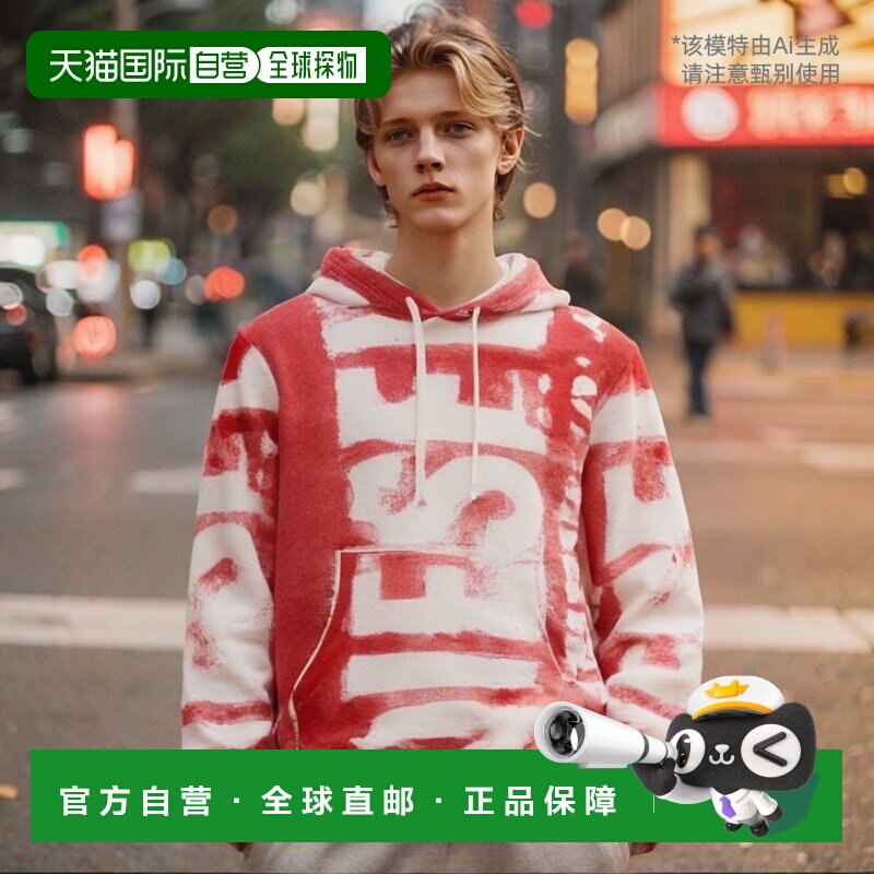 韩国直邮DIESEL 连帽衫男士 A114800NFAV44QS GINY ALL OVER PAIN