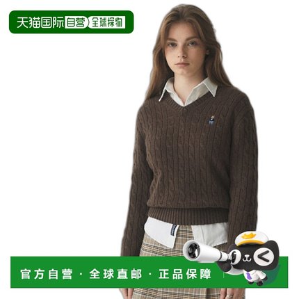 韩国直邮WHO.A.U 女士毛针织衫 Steve Cable V-Neck Pull over / W