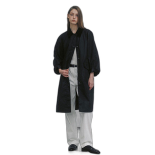 韩国直邮NOTHING WRITTEN正品女装风衣303920402Waxed cotton hoo