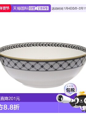 韩国直邮Villeroy & Boch唯宝餐具碗白色黑花边大容量时尚简约