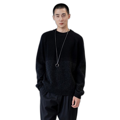 韩国直邮INSILENCE设计师款通用日常休闲宽松时尚毛衣IM2J4KT05BK