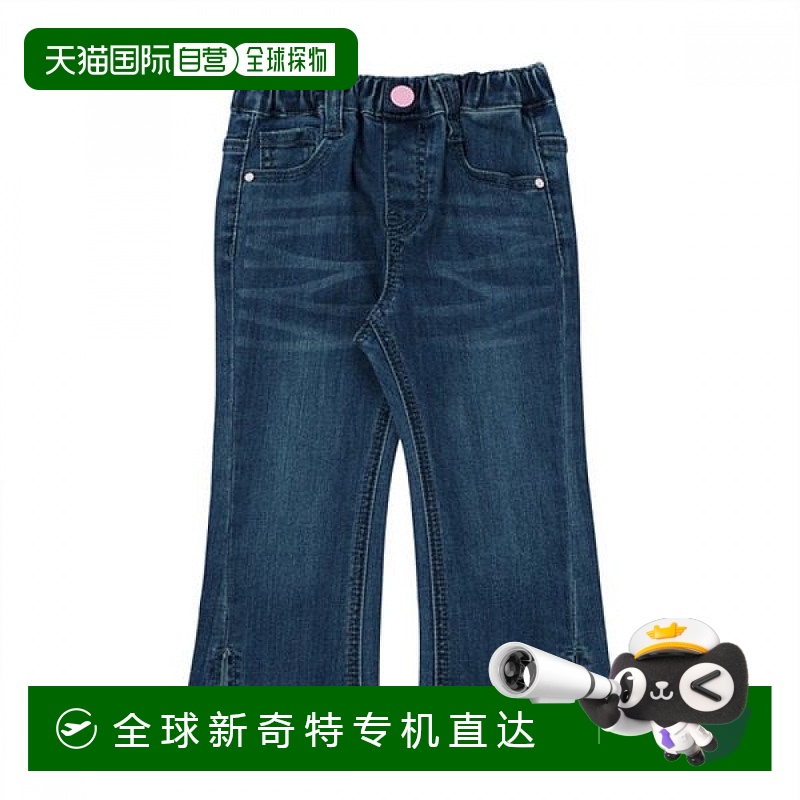 1h可退 韩国直邮Guess Kids 破洞喇叭裤 G41DAP311-T