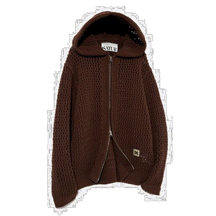 韩国直邮SATUR设计师款大气简约日常休闲个性卫衣SA22SSMK10BR-A1