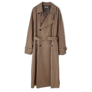 韩国直邮AURALEE 水洗 FINX 青年布风衣 浅棕色青年布 (A23AC01CG