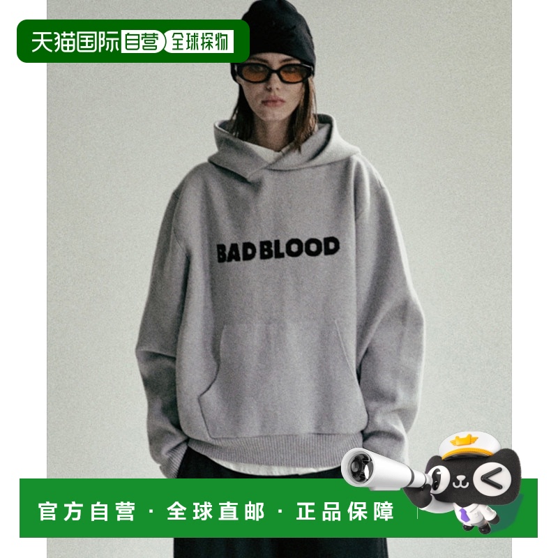 韩国直邮BADBLOOD 公用男针织w-hde24-059 Heavyweight Hoodie Sw