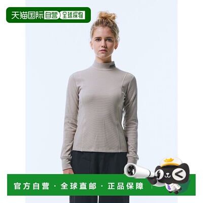 韩国直邮FIFA 1904 米色高领女式 T 恤 FF23TL02W 310 _P36208206