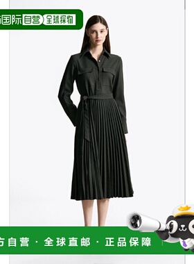 韩国直邮TOMMY HILFIGER T22F7TDR081WT1 法兰绒百褶裙