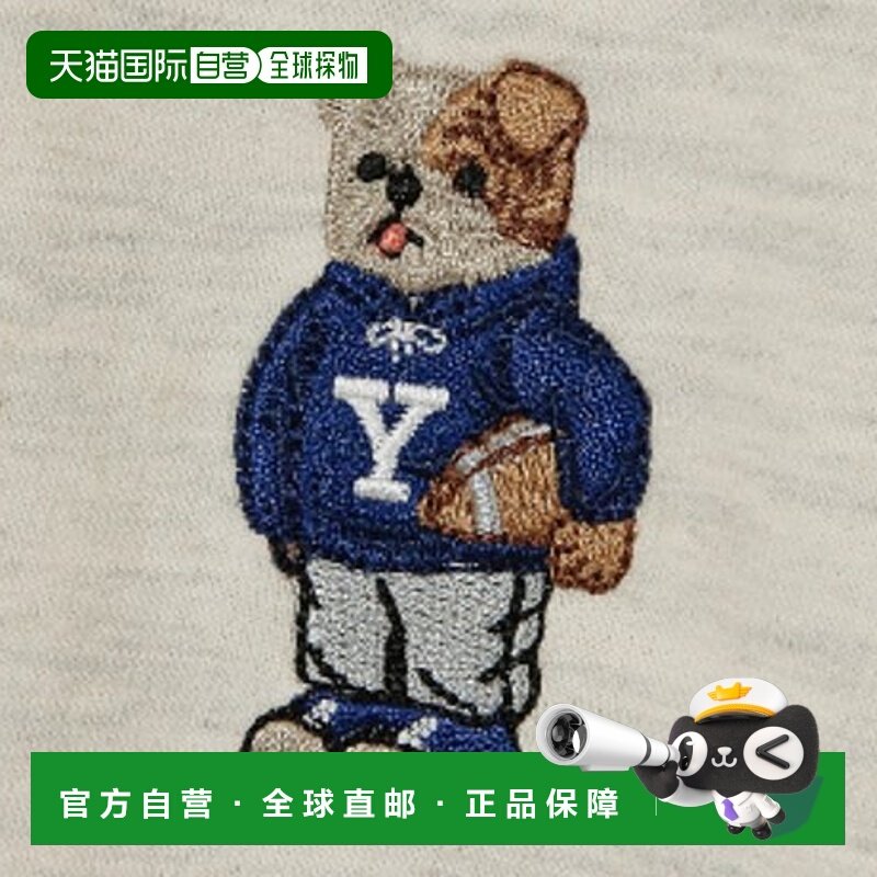 韩国直邮YALE EMBROIDERY DAN BASEBALL JERSEY OATMEAL / BLACKT