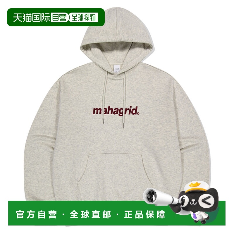 韩国直邮MAHAGRID 男士连帽衫MG2EFMM407AOM BASIC LOGO HOODIE O