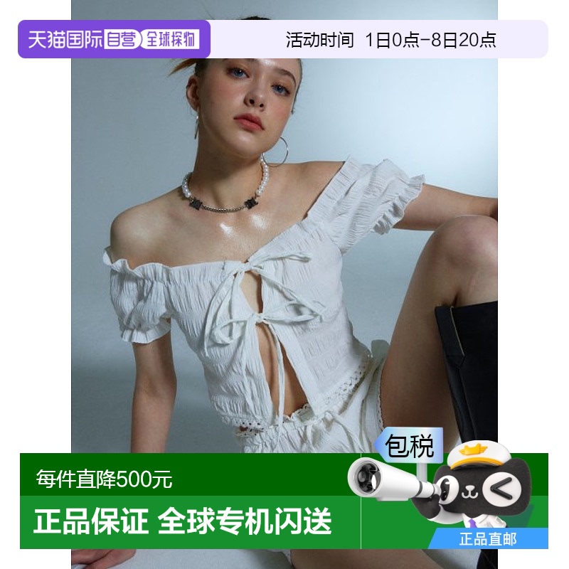 韩国直邮ASIF CALIE 女士女装雪纺衫CA23BBL004WT