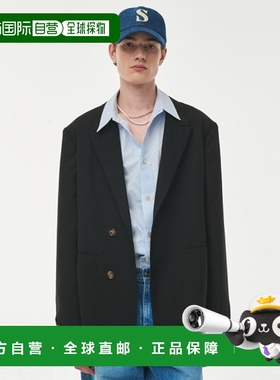 韩国直邮SATUR设计师款大气简约日常休闲个性夹克SA23SSMJ01BK