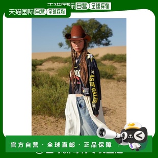 CROP 韩国直邮ASIF RODEO 女士运动T恤CA23CLT007BK FOOTBAL CALIE