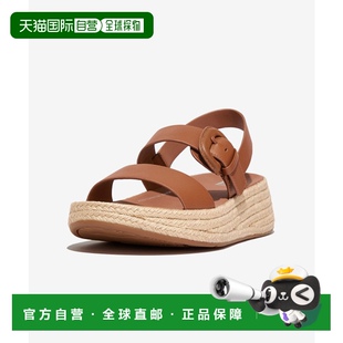 Mode Espadrille Buckle Flat 韩国直邮FITFLOP Leather 女士凉鞋