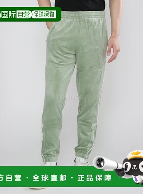 韩国直邮Sergio Tacchini LIONI 丝绒运动裤 (STF24M50645-树篱绿