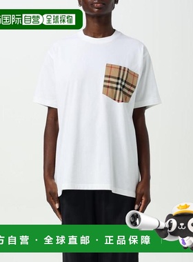 韩国直邮Burberry 短袖 T 恤 8103971 白色 DOM