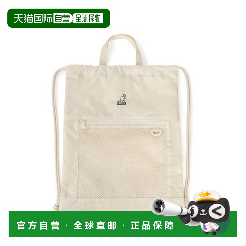 韩国直邮kangol Kangol 斜挎包 CQK KREB-PB50500IV Icon 拉绳包