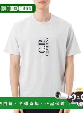 韩国直邮CP COMPANY 30/1 球衣垂直徽标 T 恤 (18CMTS138A 005100