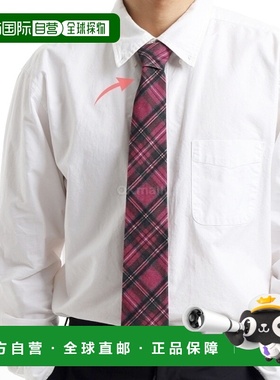 韩国直邮Engineered Garments 领带红色格子格纹印花灯芯绒 (24F1