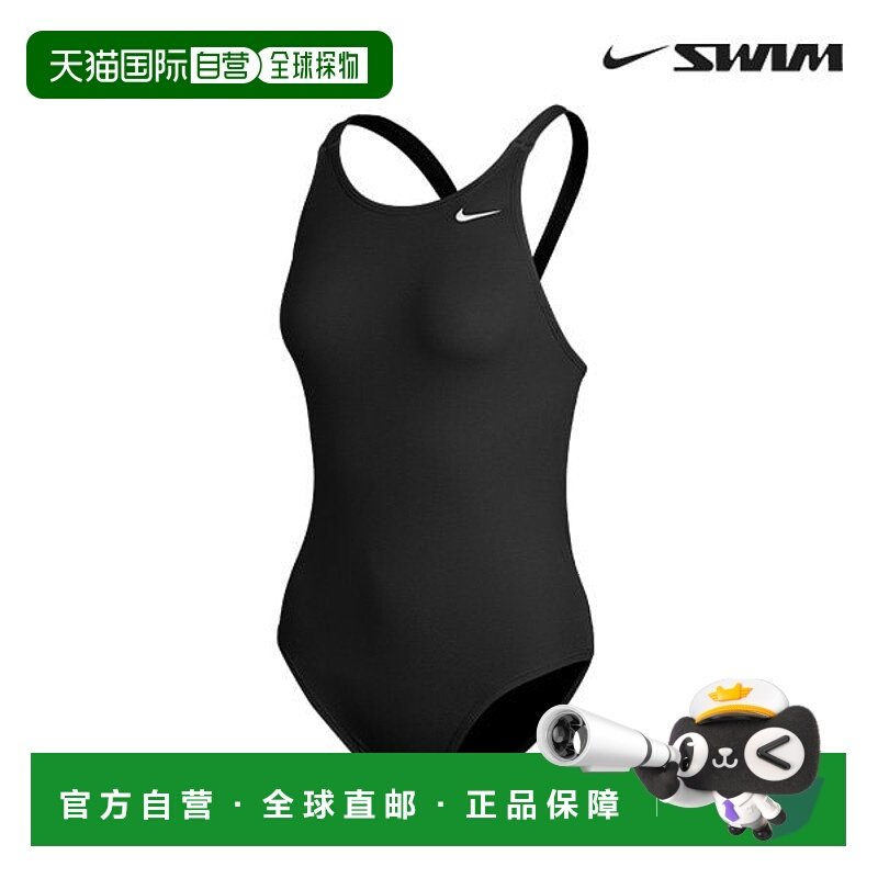 韩国直邮NIKE 游泳衣 Swim Answer Solid Fastback 高切连体泳衣