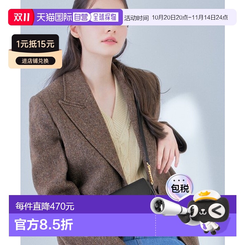 韩国直邮J.ESTINA 新款iu同款精致手提斜挎链条包