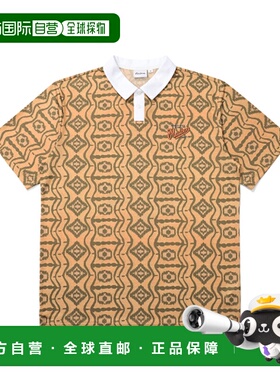 韩国直邮MALBON GOLF男士T恤M4221PTS42YEL Paradise Patten Polo