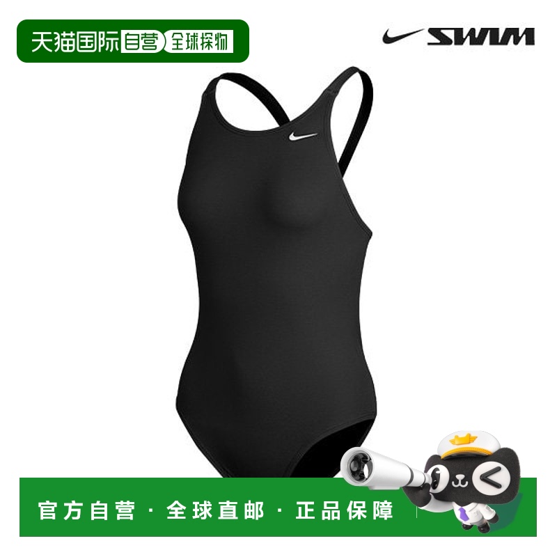 韩国直邮NIKE 游泳衣 Swim Answer Solid Fastback 高切连体泳衣