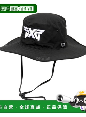 韩国直邮Pxg灌木帽男女同款黑色徽标柔软舒适休闲时尚日常百搭