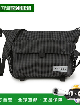 韩国直邮kangol CBR Retrocore 大号斜挎包 3354 黑色 (KREBCB335