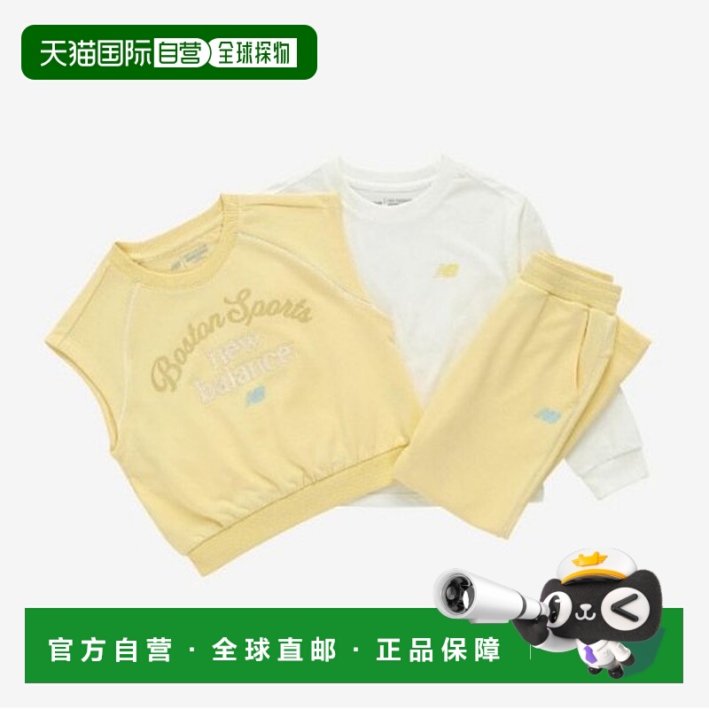 韩国直邮NEW BALANCE 儿童训练套装 GQT NK9YE3101G-30 3PCS 圆领