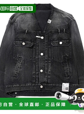 韩国直邮MIHARA YASUHIRO J10BL021 黑色牛仔外套 男士 2023年春