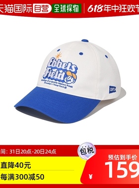 韩国直邮Ebbets Field帽子男女款蓝色字母帽子简约潮流时尚美观