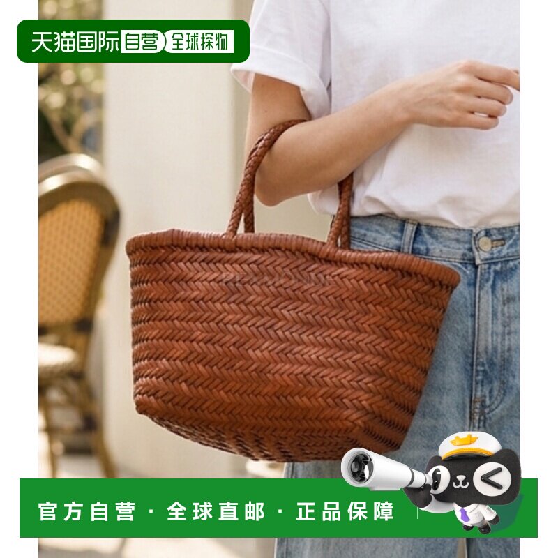 韩国直邮Dragon diffusion小号编织托特包女款棕色手提篮子包8811图片
