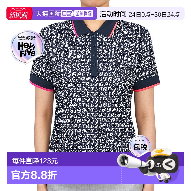 1h可退 韩国直邮G/FORE G4LF22K147 TWLT 女士  高尔夫短袖T恤