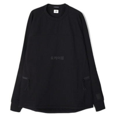 韩国直邮CP COMPANY Metropolis系列弹力抓绒卫衣运动衫拉链口袋