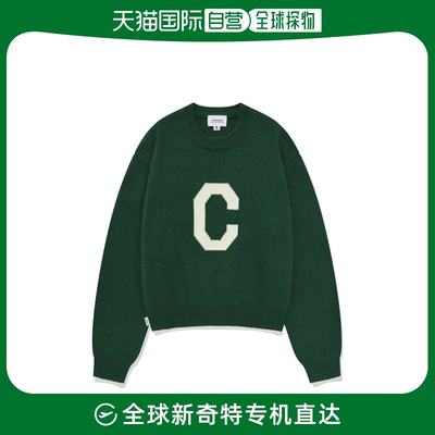 韩国直邮COVERNAT 毛针织衫CO2304KT60GN女士(W) LAMBSWOOL C LOGO