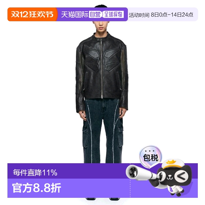 韩国直邮INSILENCE设计师款通用日常休闲宽松时尚夹克IM2C4JK11BK