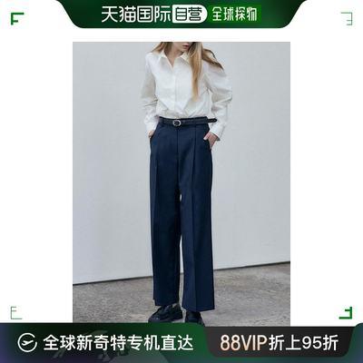 韩国直邮LOEUVRE正品 女装休闲裤302255518One-tucked Wide Trous