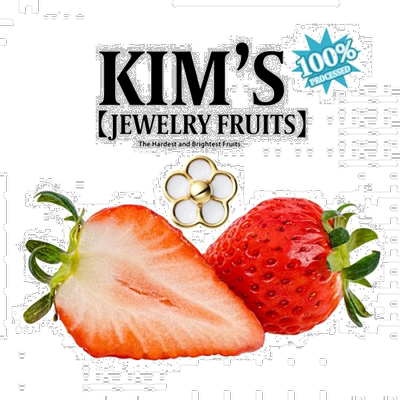 韩国直邮STONEHENGE 正品联名款时尚可爱水果耳钉H0173玫瑰玫瑰金