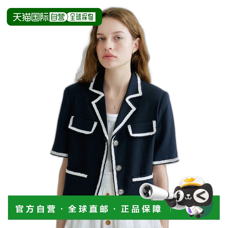 韩国直邮ANEDIT 女士女士精品AN24MJ6003NV S Trimming Half Summe