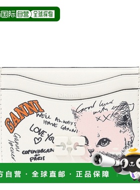 韩国直邮GANNI 猫咪卡夹 (A7031 135) 卡片钱包卡包