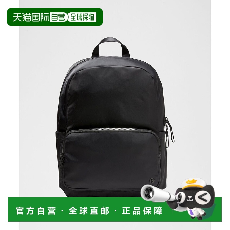 韩国直邮lululemon Everywhere Wear 背包 - 黑色/绿色双肩包