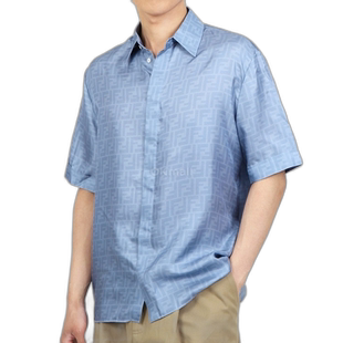 韩国直邮FENDI FS0795 雅基 F1LU1 短袖上衣 丝绸 日常穿着 春季