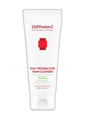 韩国直邮Cell Fusion C 秀肤生 绿色弱酸性痘痘肌洗面奶 130ml DA