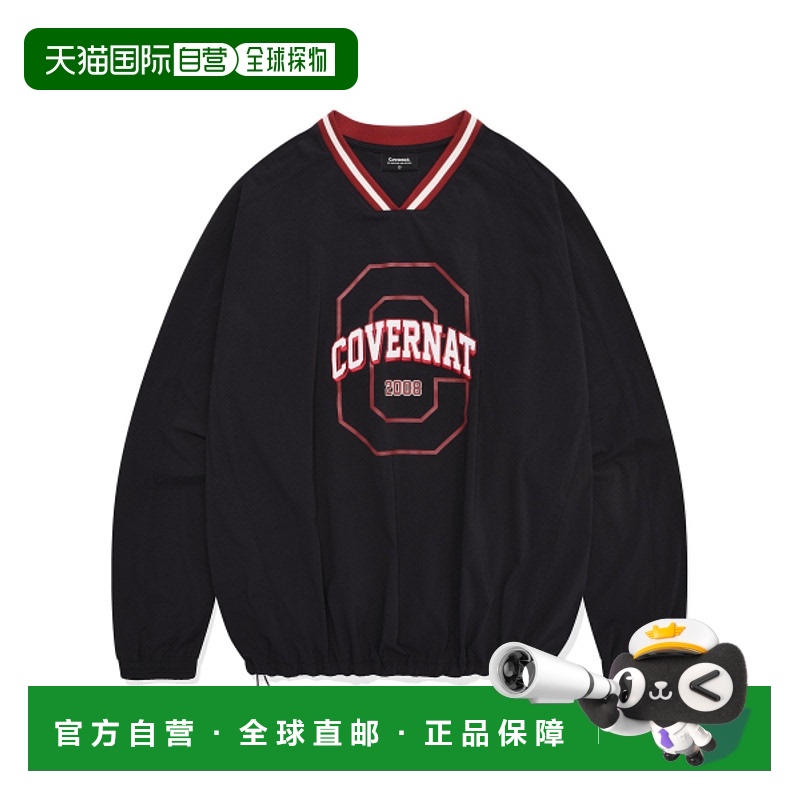韩国直邮COVERNAT 男士卫衣CO2403CR17BK ARCH BLOCKCORE CREWNEC